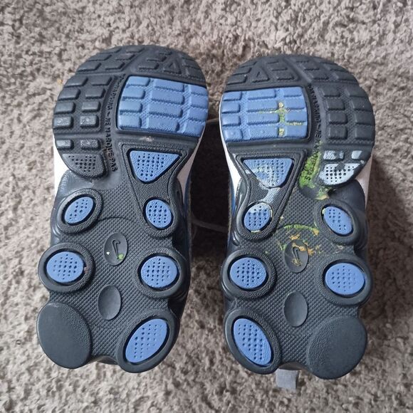 Nike Shox Turmoil 2 Athletic Running Sneakers Toddlers Sz 7.5 Gray/Blue PREOWNED - Picture 7 of 7